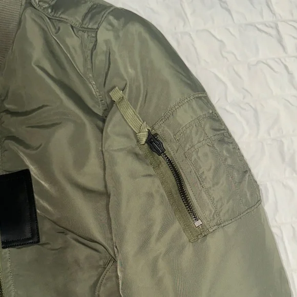 RARE Denim & Supply Ralph Lauren Khaki Bomber Jacket - Picture 6 of 9